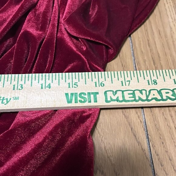 MISA Los Angeles Felt Runched Mini Dress Red Size Small Small Party Preppy - Picture 4 of 8